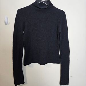 Aritzia Wilfred Darling Sweater Black High Neck Large